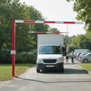 Dark Olive Green Adjustable Height Restrictor Car Park Barrier | Pivot Style | Multiple Sizes