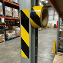 Magnetic Hazard Warning Tape - 50mm x 5m Roll, Black/Yellow