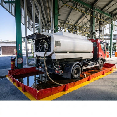 Collapsible Spill Bund 8750L – 10m x 3.5m Mobile Containment