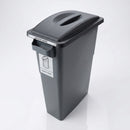 70 litre general waste bin with handles and overhanging lid (view 2)