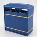 154 litre closed-top litter bin, glass fibre composite (view 2)