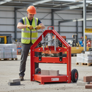 Light Slate Gray Premium Hydraulic Block Splitter with Adjustable Blade Height