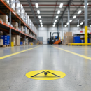 Dark Gray Premium Slip-Resistant Triangle Floor Sign with Warning Symbol