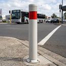 1125mm MDPE Junction Bollard with Hazard Rings