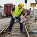 Rosy Brown Premium Two Tone Hi-Vis Softshell Bodywarmer - Yellow/Navy