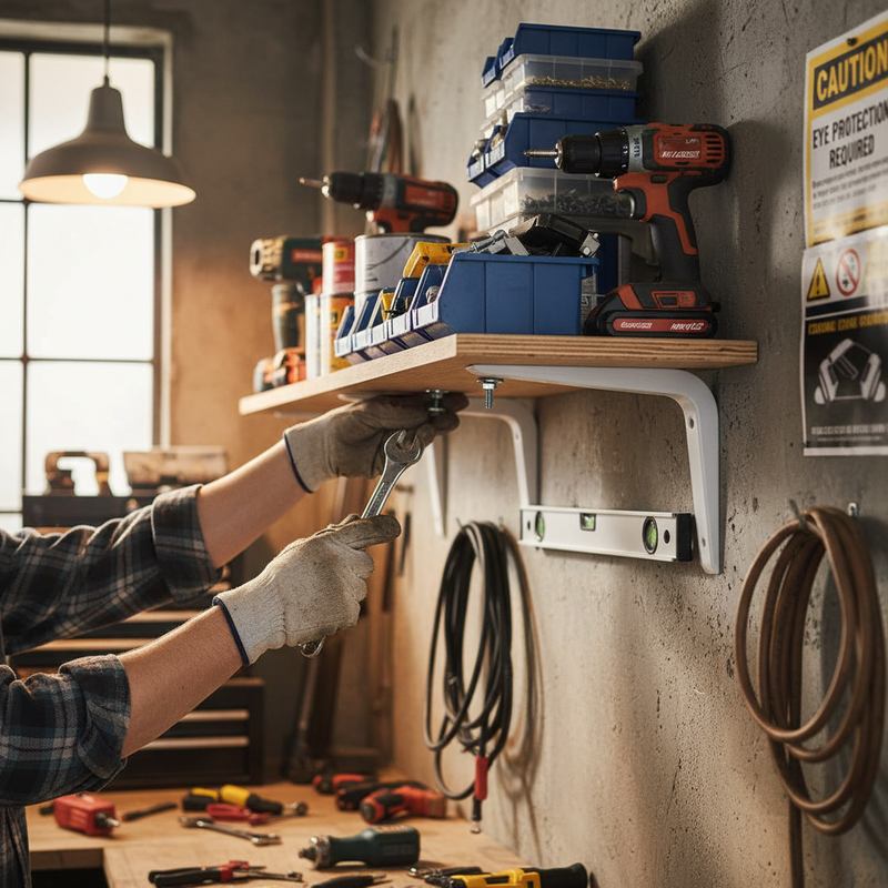 Dark Slate Gray Premium Reinforced Brackets - Strong and Versatile Support