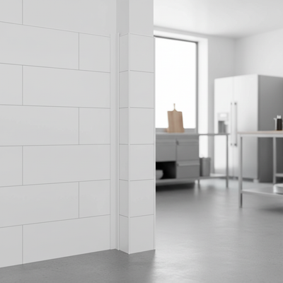 Premium White PVC Angle Profile 25 x 25 x 1.8mm x 2m for Edge Protection