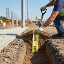 Rosy Brown High-Visibility Underground Warning Tape for Electric Cables 150mm x 365m