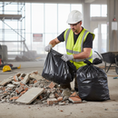 Rosy Brown Heavy Duty Rubble Sacks - Roll of 10 for Building and Garden Refuse