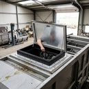 Manual Rectangular Access Hatch 800x600mm Mill Finish