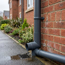 76mm Diameter Flush Joint Aluminium Downpipe Bends