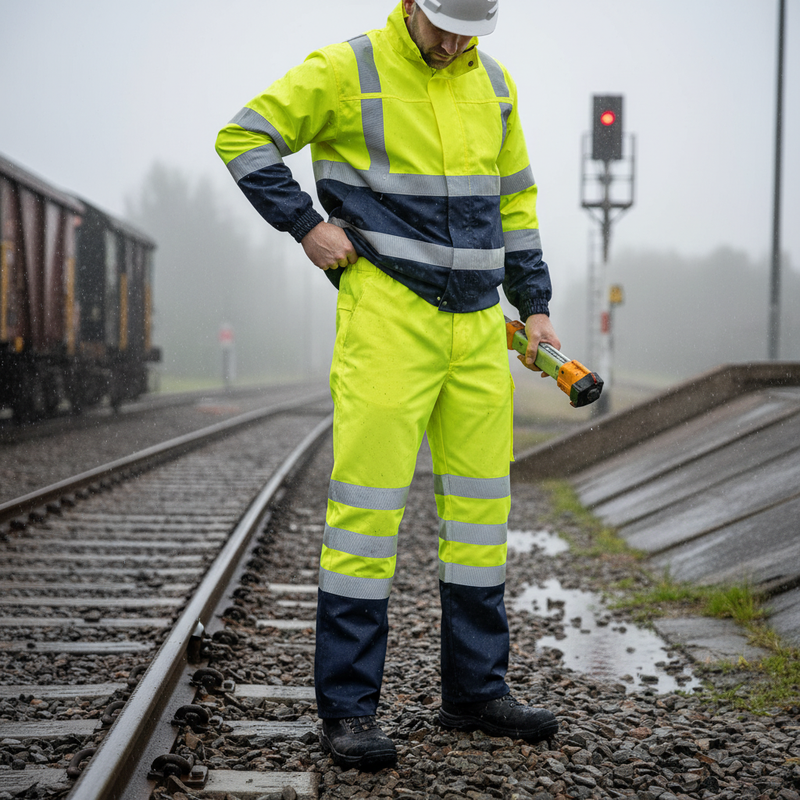 Light Slate Gray High-Performance Two-Tone Ripstop Breathable Waterproof Overtrouser