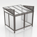 Cycle shelter steel frame weather protection storage (view 2)