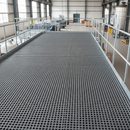 Light Slate Gray Premium Mini Mesh Grating - 4038mm x 1262mm for Heavy Duty Use