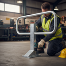 Dark Slate Gray Premium Drop Down Frame Posts for Secure Car Parks