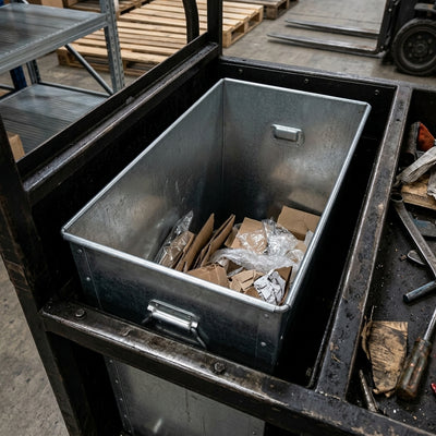 84 Litre Galvanised Steel Bin Liner with Handles