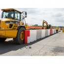 Light Gray Heavy Duty Water-Filled Barrier Front Stop for Safety and Protection