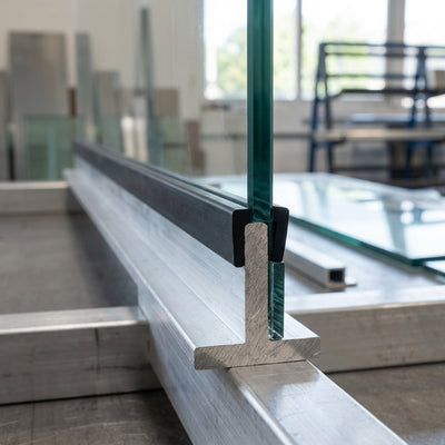 Square Rubber Edge Protector 11x13mm for 9mm Panels - 1m EPDM