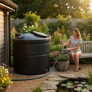 Dark Slate Gray Large Heavy Duty 1450 Litre Cylindrical Water Storage Tank