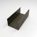 Aluminium Box Gutter Sample — 150mm Profile — RAL 7022