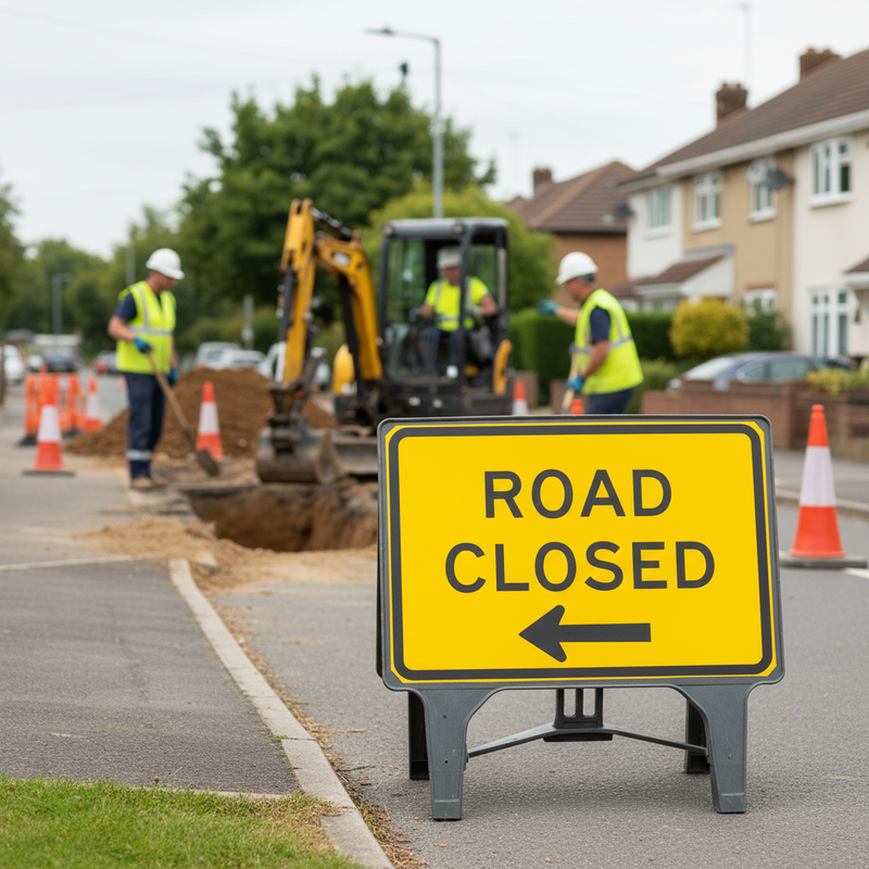 Rosy Brown Premium Yellow 1050x750mm Sign for Effective Messaging