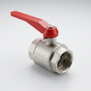 3/4" BSP Female Lever Ball Valve, Plated Brass, 25 Bar, 58mm (view 2)