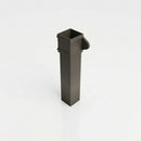 Traditional Aluminium Downpipe 72x72mm x 3m Eared Socket — RAL 7022