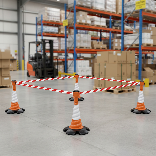 Premium 9m² Retractable Cone Barrier Kit for Effective Safety