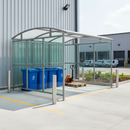 Light Gray Premium Multi-Use Shelter with Clear PETG Cladding and Extension Bays