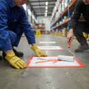 Light Slate Gray Premium Walking Man Stencil Kit - Flexible Polyester for Precision Art