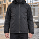 Insulated Weatherproof Winter Coat - Dark Grey/Black