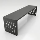 Steel bench, 450×450mm frame, powder-coated finish (view 2)