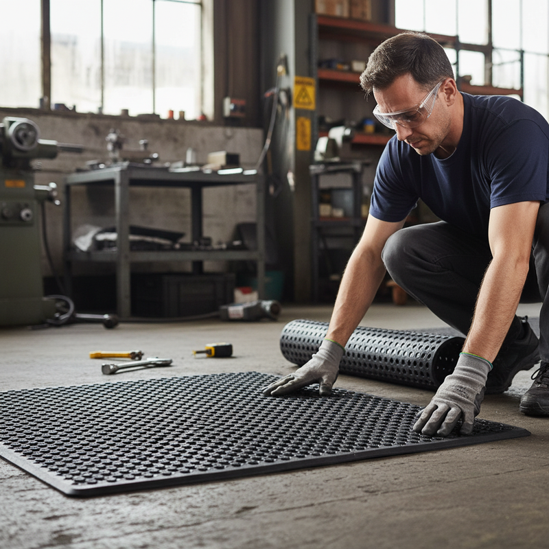 Dark Slate Gray Durable Multi-Purpose Anti-Slip Matting for High-Traffic Areas