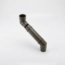 Flush Joint Adjustable Swanneck 63mm Downpipe Connector — RAL 7022
