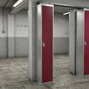 Single-door galvanised steel storage locker with cam lock