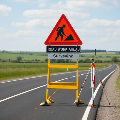 Professional Surveying Supplementary Plate for Road Signs