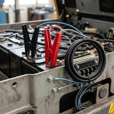 Battery Leads and Clips with Ring Terminal