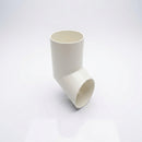 63mm Diameter Flush Joint Aluminium Downpipe Shoe — RAL 9010