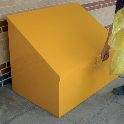 475 Litre Galvanised Steel Storage Unit with Sloping Lid