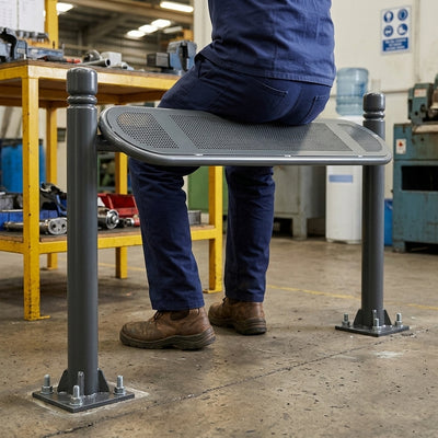 76mm Steel Perch Seat with Pedestal Legs