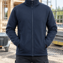 Inverted Pile Work Jacket with Shaped Shoulders - Navy