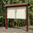 27x A4 park notice board wood framed single/double sided
