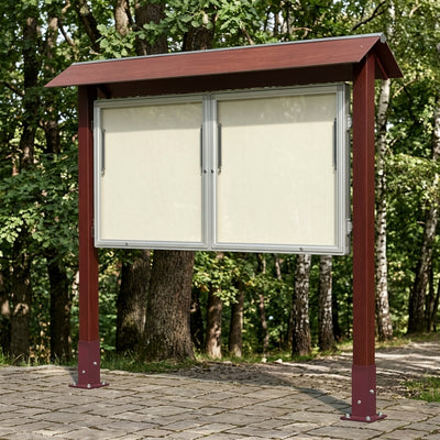 27x A4 park notice board wood framed single/double sided