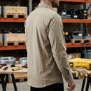 Long Sleeve Wicking Work Shirt with UPF 50+ - Khaki
