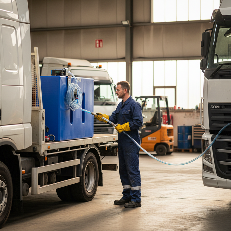 Dark Gray 400 Litre High-Performance Adblue Transfer Tank