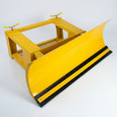 Forklift snow plough, 1200-2000mm blade width, yellow epoxy (view 2)