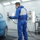 Gray Premium Disposable Coverall - Blue for Hazard Protection