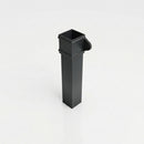 Traditional Aluminium Downpipe 72x72mm x 3m Eared Socket — RAL 7021