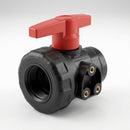 2" BSP Female Polypropylene Ball Valve, 16 Bar (view 2)