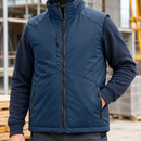 Insulated Winter Work Vest with Reflective Details - Navy (view 2)